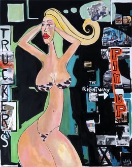 Gemälde, Pin'up, Richard Boigeol