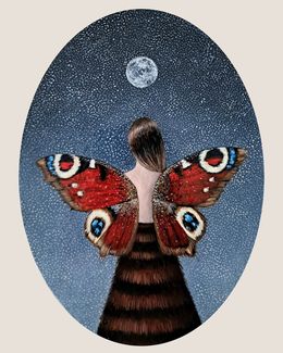 Gemälde, Butterfly lady, Mary Noga