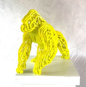 Sculpture, Gorilla yellow, Jean François Piecourt
