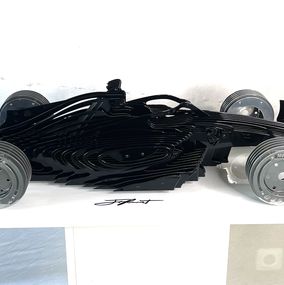 Sculpture, F1 FF silver black, Jean François Piecourt