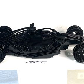 Sculpture, F1 FF full black, Jean François Piecourt