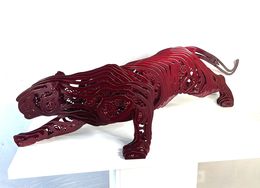 Sculpture, Panthera cartier rouge, Jean François Piecourt