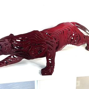 Sculpture, Panthera cartier rouge, Jean François Piecourt