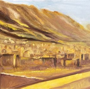 Gemälde, Brume sur la cité, Christine Desplanque