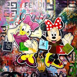 Pittura, Daisy & Minnie go shopping, Stéphan Ouzilou (Fano)