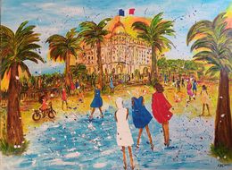 Painting, Le Negresco III, Christiane Guerry
