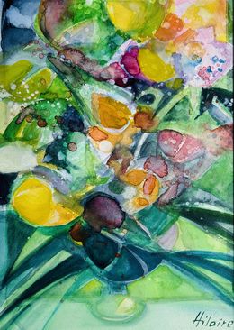 Peinture, Bouquet, Camille Hilaire