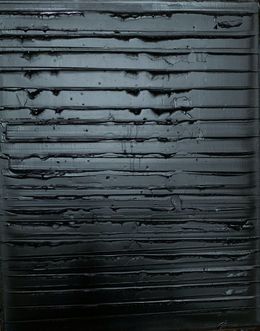 Gemälde, Lumières noires le lac n24, Serge Teneze