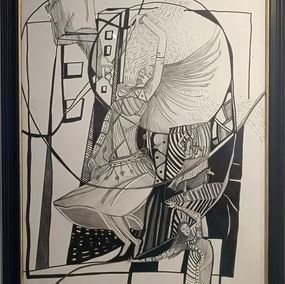 Dessin, Portrait d'une déesse oubliée, Mathilde André