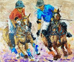 Painting, Les Joueurs, Aurino Jottar