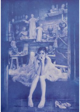 Peinture, Mariée en bleu, Dom Simon