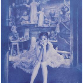 Peinture, Mariée en bleu, Dom Simon