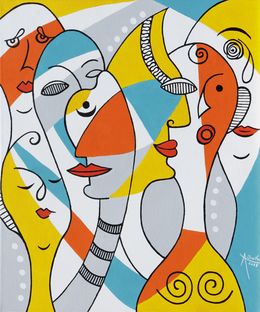 Peinture, Affinités - personnages fantasmagoriques, Agnès Salle