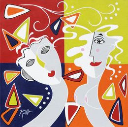 Peinture, Harmonie - personnages fantasmagoriques, Agnès Salle