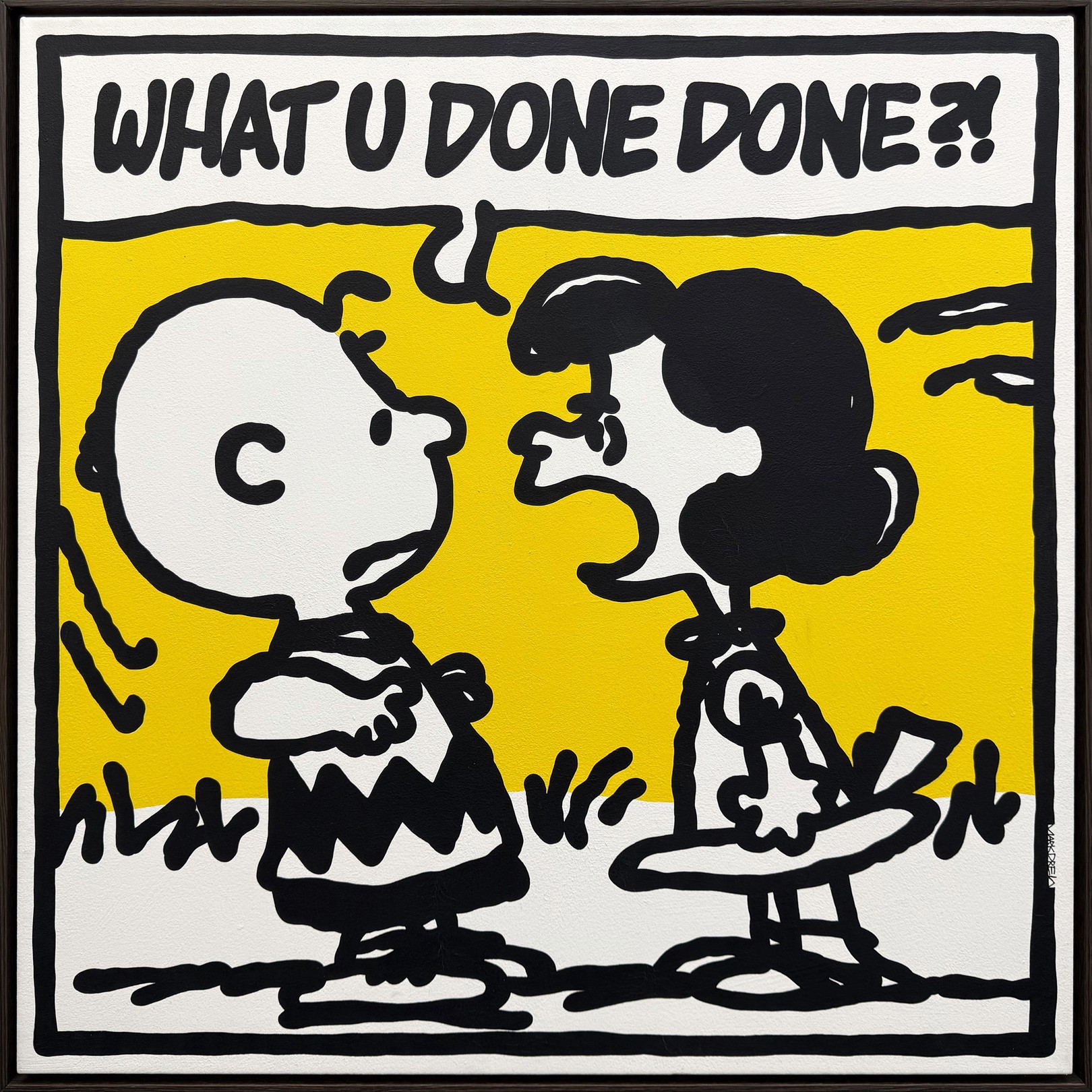 Mark Drew, What U Done Done?! (Lauren Hill - Lost Ones), large original painting Mark Drew, What U Done Done?! (Lauren Hill - Lost Ones), large original painting