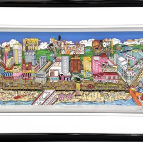 Édition, That Weekend At The Jersey Shore (large signed 3D mixed media serigraph), Charles Fazzino