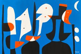 Painting, Composición en 4 colores, Enrique Pichardo