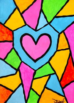 Peinture, Happy pop heart, Dr. Love