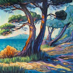 Painting, Coastal Lightscape, Natalie Borisenko