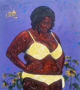 Peinture, I for Me, Me for Them - 21st Century, Contemporary, Figurative, Africa,Woman Body, Victor Morawo