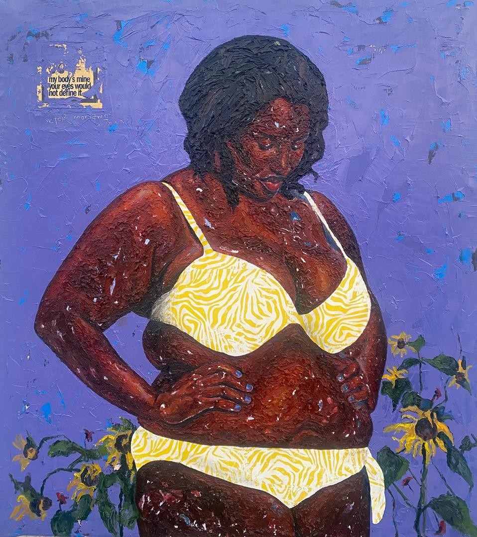Victor Morawo, I for Me, Me for Them - 21st Century, Contemporary, Figurative, Africa,Woman Body Victor Morawo, I for Me, Me for Them - 21st Century, Contemporary, Figurative, Africa,Woman Body