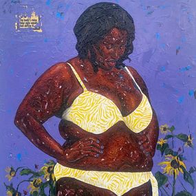 Peinture, I for Me, Me for Them - 21st Century, Contemporary, Figurative, Africa,Woman Body, Victor Morawo