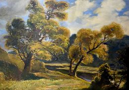 Painting, By the River, Oleg Litvinov