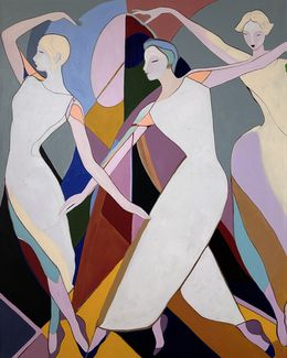 Gemälde, Tangled in Rhythm, Barbara Schaumann