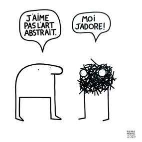Édition, J'aime pas l'art abstrait, Pierre Mortel