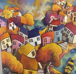 Peinture, La mer, Martine Fauve Dechavanne