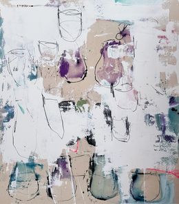 Painting, Tables and friends, Manuela Karin Knaut