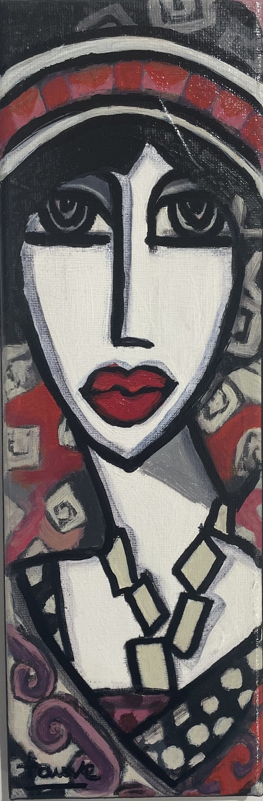 Martine Fauve Dechavanne, Brune au chapeau Martine Fauve Dechavanne, Brune au chapeau