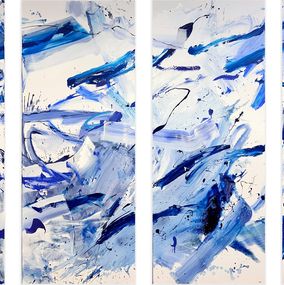 Gemälde, Highline (set of four paintings), Manuela Karin Knaut