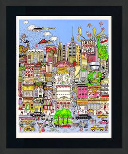 Stampe, I'll Take Manhattan (large signed 3D mixed media serigraph), Charles Fazzino
