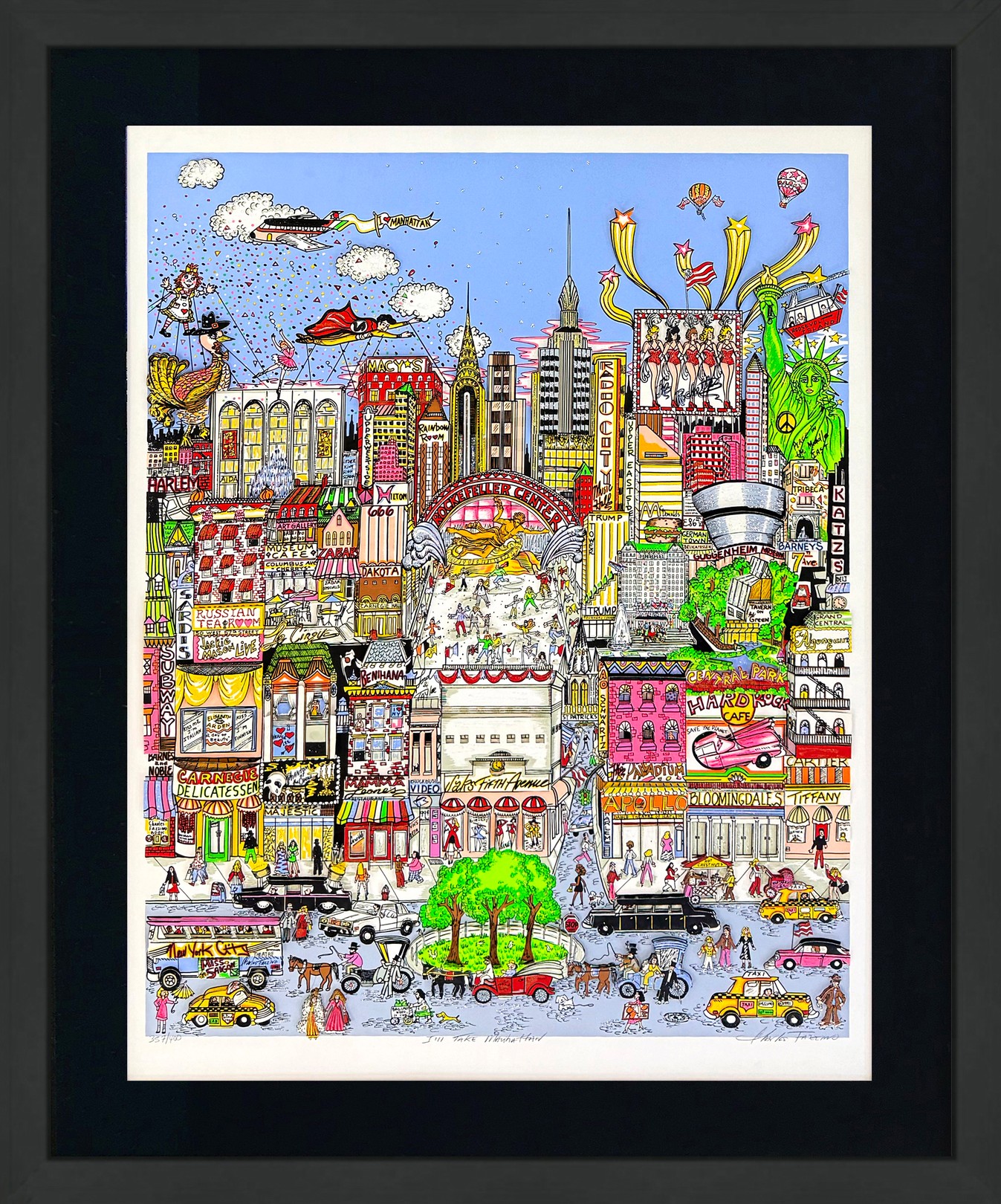Charles Fazzino, I'll Take Manhattan (large signed 3D mixed media serigraph) Charles Fazzino, I'll Take Manhattan (large signed 3D mixed media serigraph)