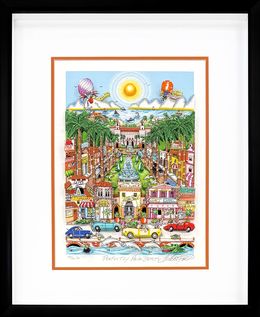 Stampe, Perfectly Palm Beach (signed 3D mixed media serigraph), Charles Fazzino