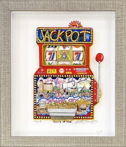 Drucke, Slots Of Fun (signed 3D mixed media serigraph), Charles Fazzino