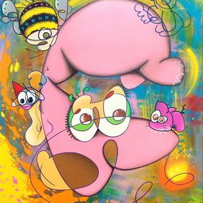 Painting, Tournouille zoroïde d'herpinacée ornupitale, Eric Bourdon