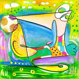 Peinture, Semi-abstraction footballistique / Footballistic Semi-Abstraction, Eric Bourdon