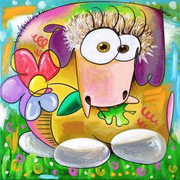 Peinture, Mouton de couleur / Sheep of Color, Eric Bourdon