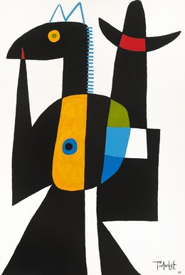 Gemälde, Alfil, caballo, torre y rey, Enrique Pichardo