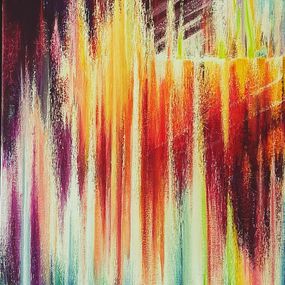 Gemälde, Vertical abstract, Ana Maria Kis