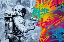 Painting, Astronaut, Asko