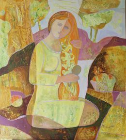 Painting, Morning Ritual of Light, Mariia Voronchak