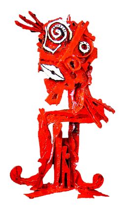 Sculpture, Le Rouge Protecteur, Michadu