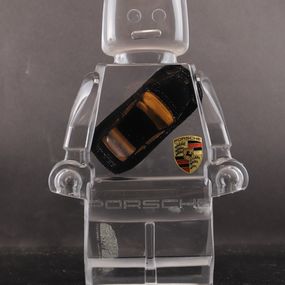 Sculpture, Roboclusion Porsche 911 black, Vincent Sabatier