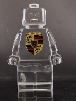 Sculpture, Roboclusion Porsche logo, Vincent Sabatier