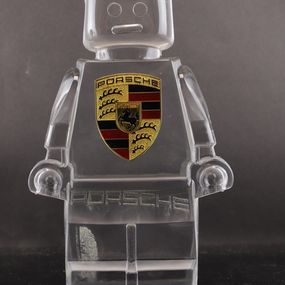 Sculpture, Roboclusion Porsche logo, Vincent Sabatier