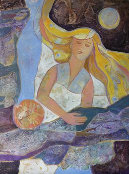 Pintura, Today is my dream of the light flowing through me, Mariia Voronchak