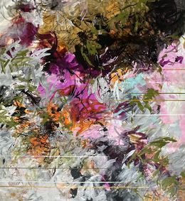 Gemälde, What can be seen beyond the lines, Viktoria Ganhao